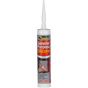 Everbuild General Purpose Silicone, Clear, 310 ml