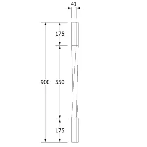 Cambridge Pine Contemporary Twist Stair Spindle Trade Box of 20 (H) 900mm x (W) 41mm