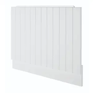 Inpress Matt White Rectangular End Bath panel (H)56cm (W)68.5cm