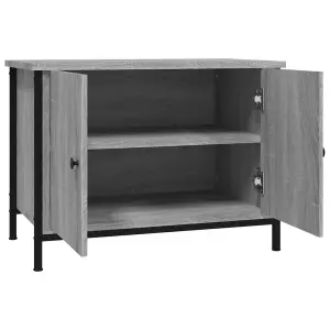 Berkfield TV Cabinet with Doors Grey Sonoma 60x35x45 cm Engineered Wood