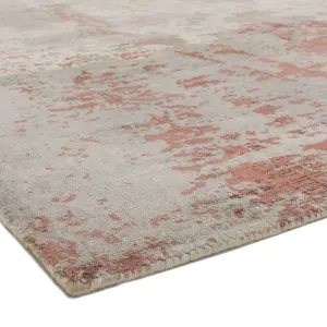 Red Handmade Luxurious Modern Abstract Rug Easy to clean Living Room and Bedroom-240cm X 340cm