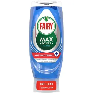 Fairy Max Power Tea Tree Antibacterial Washing Up Liquid  660 ml (Pack of 12)