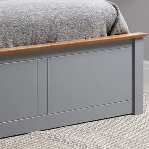 Birlea Phoenix Double Ottoman Bed Stone Grey