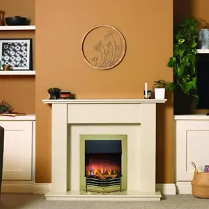 Dimplex DMF20AB Dumfries Antique Brass Optiflame 3D Electric Inset Fire