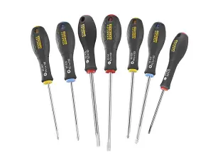 Stanley FatMax Screwdriver Set 7 Piece Flared Pozi Parallel STA065438 0-65-438