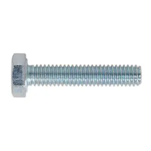 Sealey HT Setscrew M4 x 20mm 8.8 Zinc Plated DIN 933 - Pack of 50 Pieces SS420