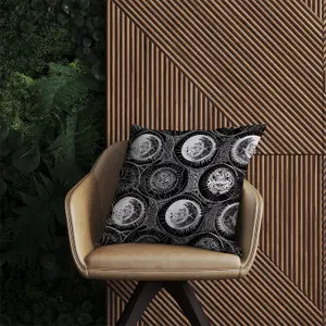 Black White Moon and Sun Outdoor Cushion 60cm x 60cm