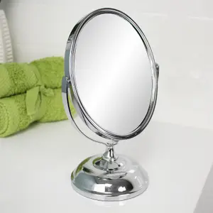 Showerdrape Eris 5x Magnifying Chrome Makeup Vanity Mirror