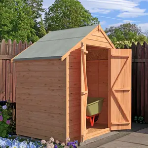 Garden Value Overlap Shed 4 x 6 with Double Door Yes