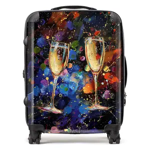 Splashart Champagne Flutes Suitcase - Large