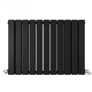 Designer Flat Panel Double Radiator 600x748 Black by MCC