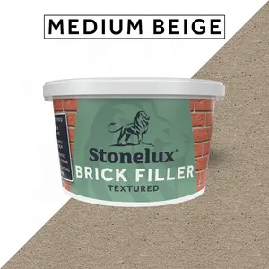 Stonelux Brick Repair Filler 1.4kg Medium Beige Filler Brick Effect Filler