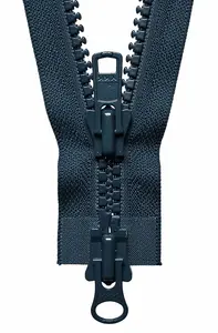 TWO-WAY O/E ZIP 76CM - Vislon Heavy Two-Way Open End Zip: 76cm: Dark Navy - YKK