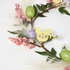 Homescapes Spring Easter Egg, Hen and Berries Garland