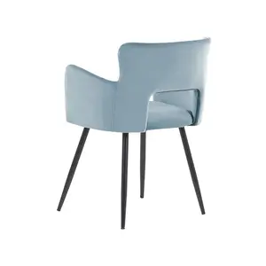 Kirssy Upholstered Dining Chair Light Blue