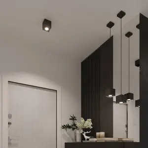 Quad Aluminium Black 1 Light Classic Wall Light