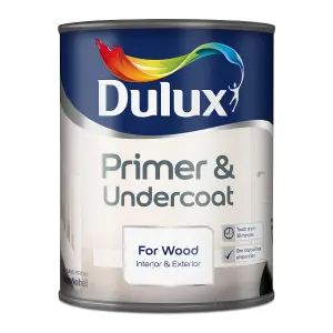 Dulux White Wood Primer & undercoat, 750ml