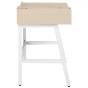 Home Office Desk with Storage White PARAMARIBO