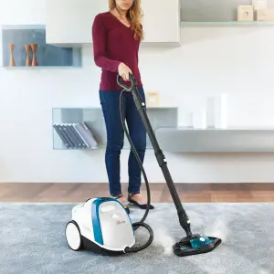 Polti Vaporetto Smart 100B Plus Steam Cleaner, Unlimited Autonomy, High Pressure Boiler 4 Bar, Extra Cloths