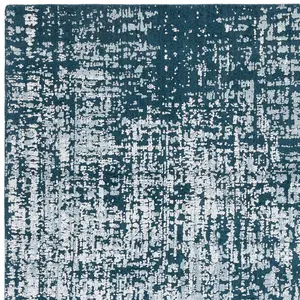 Teal Green Abstract Easy to Clean Modern Bedroom Dining Room and Living Room Rug-160cm X 230cm