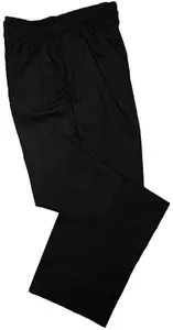 Pegasus Textiles | Unisex Black Chef Trousers Full Elasticated Waist | Ideal For Everyday Use