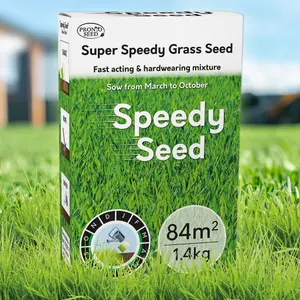 Pronto Seed Grass Seed 1.4KG Premium Quality 84m2 Coverage for Overseeding, Fast Growing & Hard Wearing Lawn Seed, Defra Approved