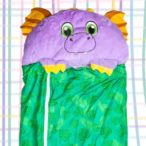 Plush Animal Cushion Sleeping Bag Dragon (167 X 65cm)