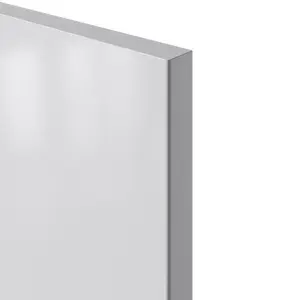 GoodHome Stevia Gloss grey Slab Larder Cabinet door (W)300mm (H)1287mm (T)18mm