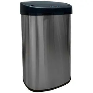 Hallum Stainless Steel 58 Litre Motion Sensor Rubbish Bin