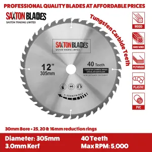 Saxton TCT305MXA TCT Circular Blade 305mm Pack A