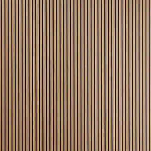 Naturewall SlatWall Acoustic Oiled Oak - 240cm x 60cm on Black Felt