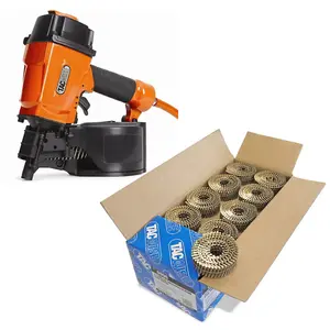 Tacwise GCN57P Air Coil Nailer 57mm Air Nail Gun+ 14000 2.1 x 50mm Coil Nails