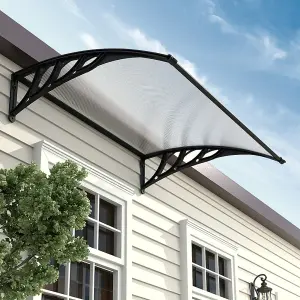 Front Door Canopy Garden Awning Outdoor Rain Shelter for Window,Porch and Door W 150 cm x D 100 cm x H 28 cm