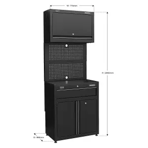 Sealey Rapid-Fit 1 Drawer Cabinet & Wall Cupboard APMS2HFPD