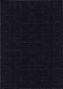 Ivy Washable Cubed Trellis Design Anti Slip Doormats Black 60x110 cm