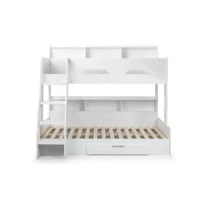 Vedika Standard Bunk Bed with Shelves White