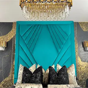 Solia Plush Velvet Teal Bed Frame