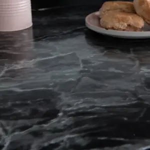 d-c-fix Marble Romeo Silver Self Adhesive Vinyl Wrap Film for Kitchen Doors and Worktops A4 Sample 297mm(L) 210mm(W)