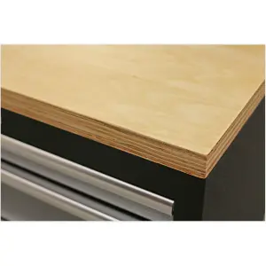 Sealey Superline Pro 1.96m Tool Storage System Pressed Wood Worktop APMSSTACK10W