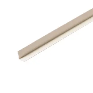 White Polyvinyl chloride (PVC) Angled edge Moulding (L)2400mm (W)15mm (T)15mm