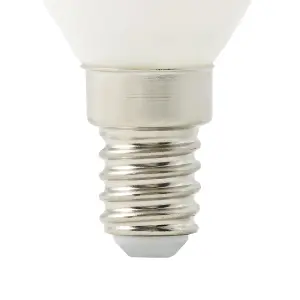 Diall 3.4W 470lm Milky Candle Neutral white LED filament Light bulb