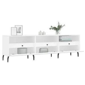 Berkfield TV Cabinet White 150x30x44.5 cm Engineered Wood