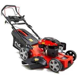 Petrol Lawn Mower Wolf Fox 4 Blades 560E 22" 56cm Electric Start Self Propelled