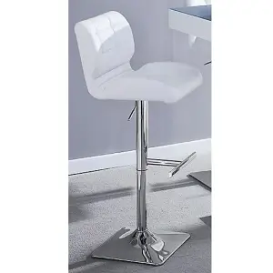 Halo Magnesia Marble Effect Bar Table 4 Candid White Stools