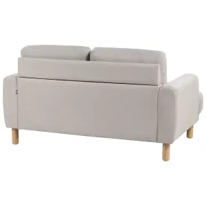 2 Seater Fabric Sofa Taupe TUVE