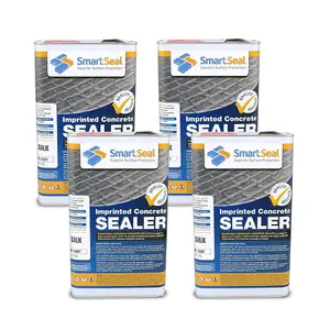 Smartseal Imprinted Concrete Sealer, Silk Wet Look, Driveway Sealer for Patterned Imprinted Concrete Driveways and Patios, 4 x 5L