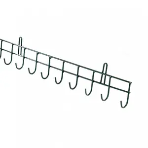 Oypla 16 Hook Wall Mounted Garden Tool Storage Rack Hanger Shed & Garage