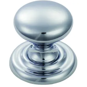 Tiered Mushroom Cupboard Door Knob 25mm Diameter Polished Chrome Cabinet Handle