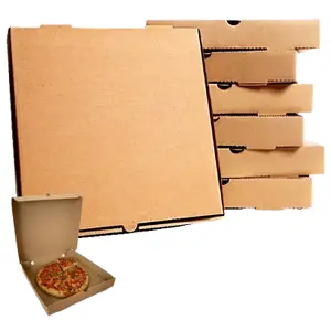 25 x 16" Pizza Boxes Plain Brown Postal Box Takeaway Style Boxes