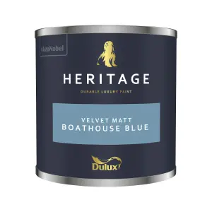 Dulux Heritage Velvet Matt - 125ml Tester Pot - Boathouse Blue